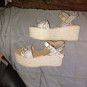 Animal print Platform sandals